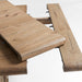 Breckenridge 100" - 126" Weathered Rustic Oak Wood Extendable Dining Table 411899 - Farmhouse Kitchen and Bath