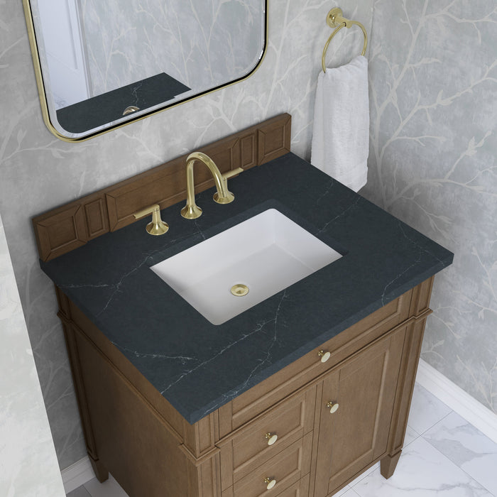 James Martin Brittany 30" Single Bathroom Vanity, Pecan
