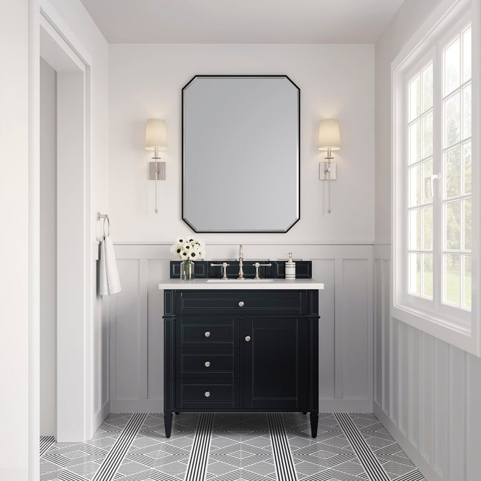 James Martin Brittany 36" Single Bathroom Vanity, Black Onyx