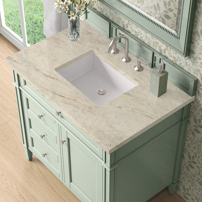 James Martin Brittany 36" Single Bathroom Vanity, Sage Green