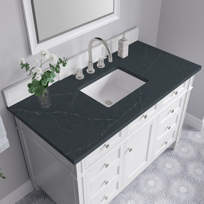 James Martin Brittany 48" Single Bathroom Vanity, Bright White