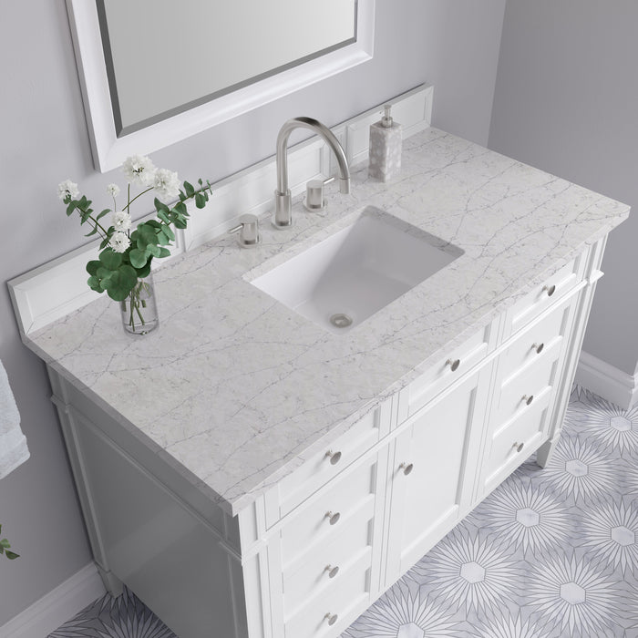 James Martin Brittany 48" Single Bathroom Vanity, Bright White