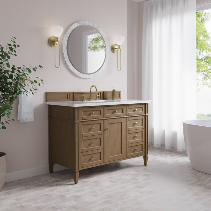 James Martin Brittany 48" Single Bathroom Vanity, Pecan
