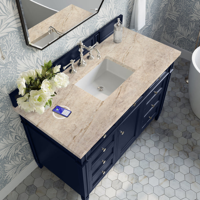 James Martin Brittany 48" Single Bathroom Vanity, Victory Blue