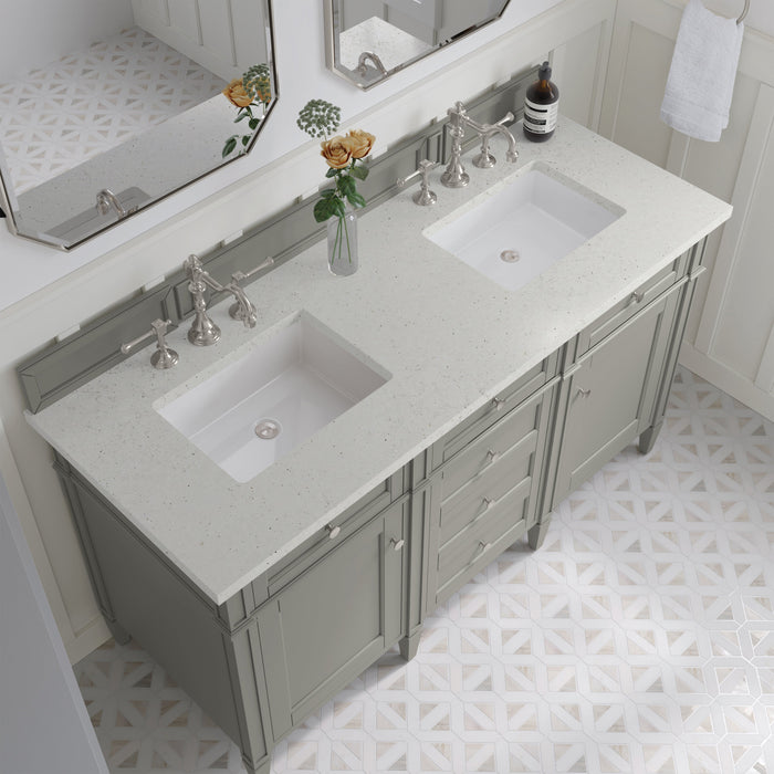 James Martin Brittany 60" Double Bathroom Vanity, Urban Gray
