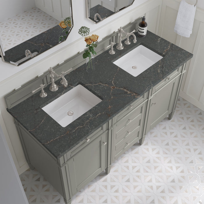 James Martin Brittany 60" Double Bathroom Vanity, Urban Gray