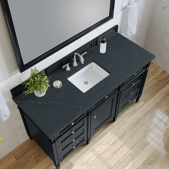 James Martin Brittany 60" Single Bathroom Vanity, Black Onyx