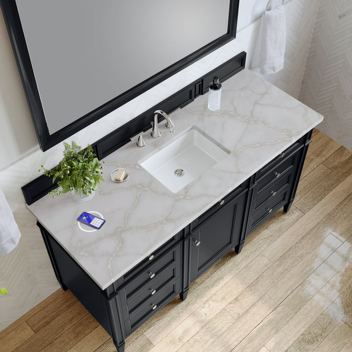 James Martin Brittany 60" Single Bathroom Vanity, Black Onyx
