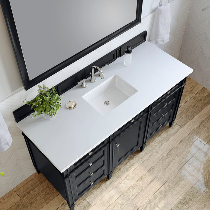 James Martin Brittany 60" Single Bathroom Vanity, Black Onyx