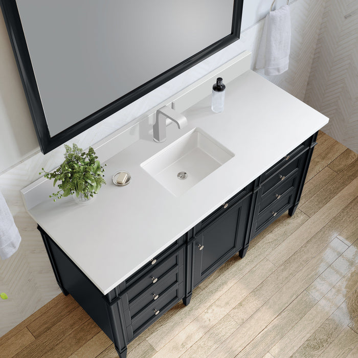 James Martin Brittany 60" Single Bathroom Vanity, Black Onyx