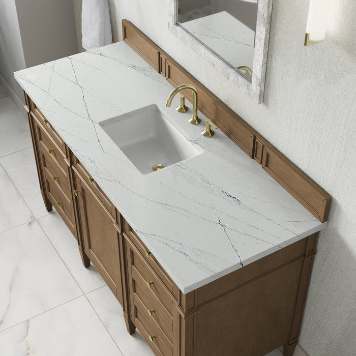 James Martin Brittany 60" Single Bathroom Vanity, Pecan