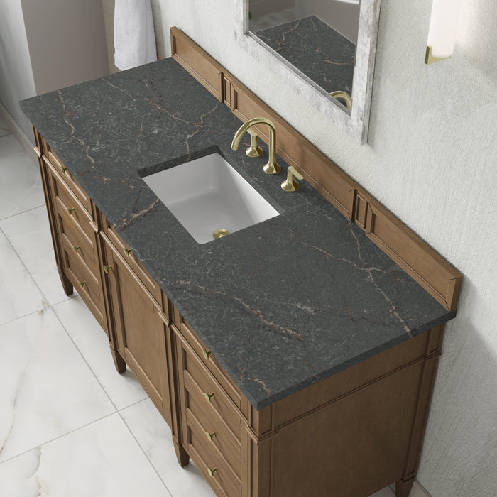 James Martin Brittany 60" Single Bathroom Vanity, Pecan
