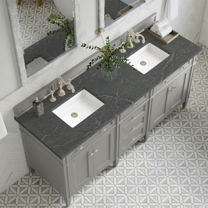 James Martin Brittany 72" Double Bathroom Vanity, Urban Gray