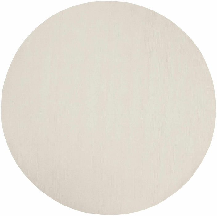 Brockton Solid Wool Light Beige Area Rug