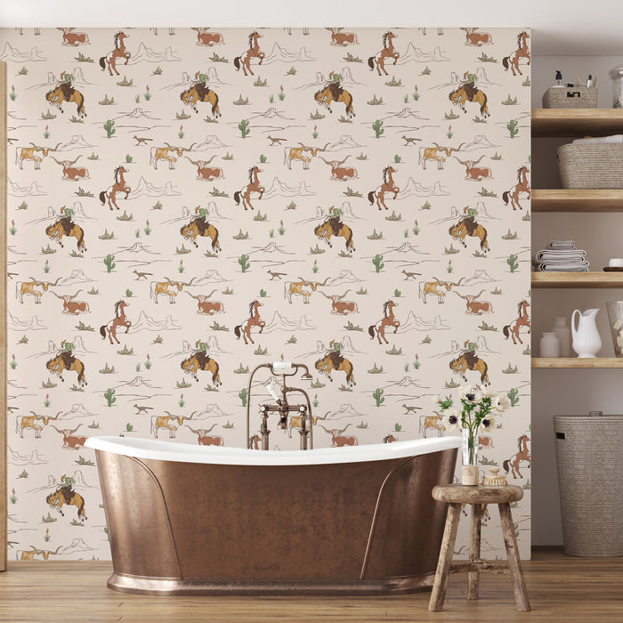 Bronc Wallpaper by LeeArt Co