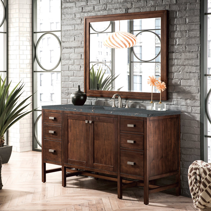 James Martin Addison 60" Single Bathroom Vanity, Mid-Century Acacia