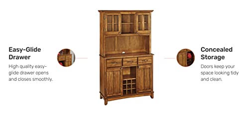 Buffet of Buffets Cottage Oak with Wood Top by Home Styles - Farmhouse Kitchen and Bath