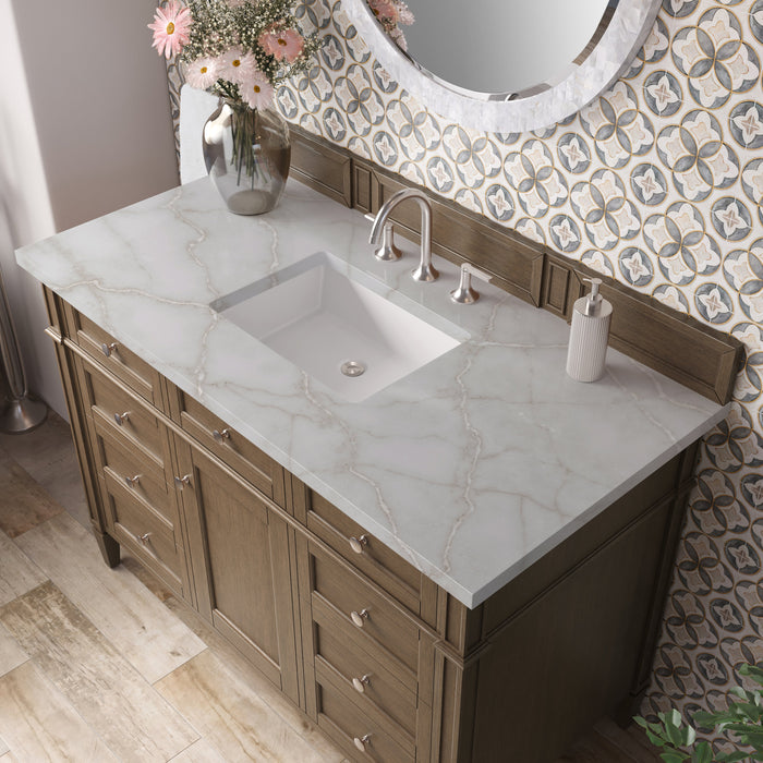 James Martin Brittany 48" Single Bathroom Vanity, Saddle Brown