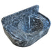 Bursa Gray Marble Wall-Mount Bathroom Sink with 6" Backsplash (W)16" (L)27" (H)6" top angle view