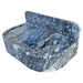 Bursa Gray Marble Wall-Mount Bathroom Sink with 6" Backsplash (W)16" (L)27" (H)6" profile view