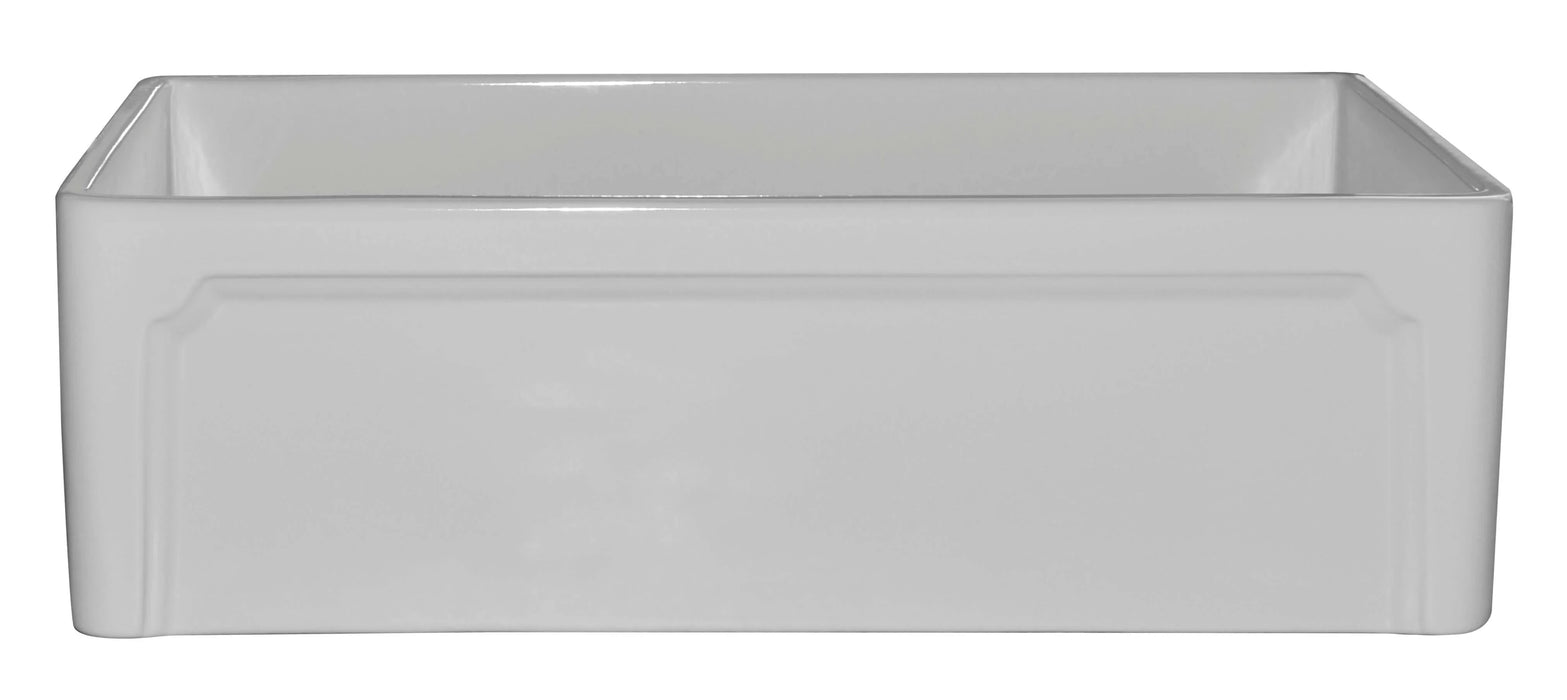 ALFI brand 33" Reversible Single Fireclay Farmhouse Kitchen Sink AB3320SB