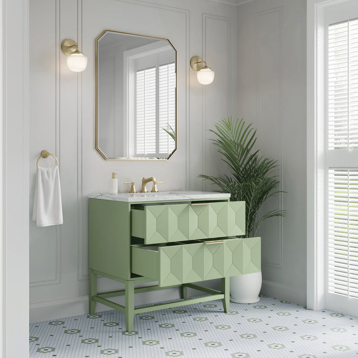 James Martin Emmeline 36" Single Bathroom Vanity, Pistachio