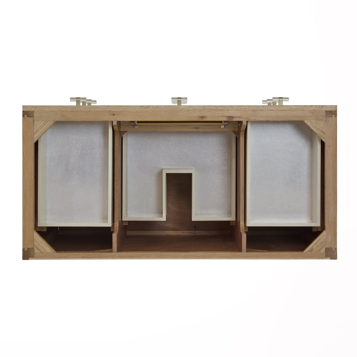 James Martin Celeste 48" Single Bathroom Vanity, Sunwashed Oak with Embossed Shagreen Drawer Fronts