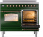 ILVE Nostalgie II 40" Electric Range , Emerald Green, Bronze Trim UPDI406NMPEGB ILVE