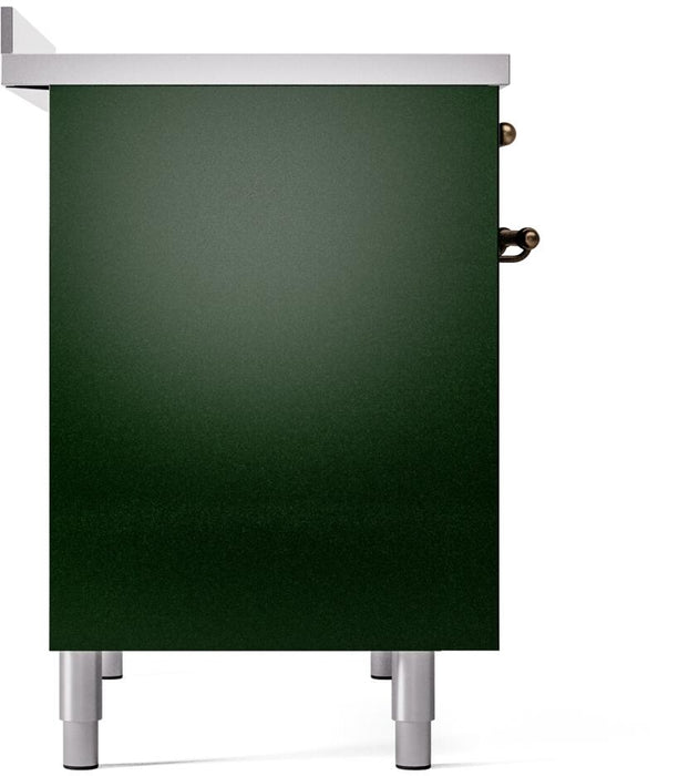 ILVE Nostalgie II 40" Electric Range , Emerald Green, Bronze Trim UPDI406NMPEGB ILVE