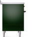 ILVE Nostalgie II 40" Electric Range , Emerald Green, Bronze Trim UPDI406NMPEGB ILVE