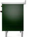 ILVE Nostalgie II 40" Electric Range , Emerald Green, Bronze Trim UPDI406NMPEGB ILVE