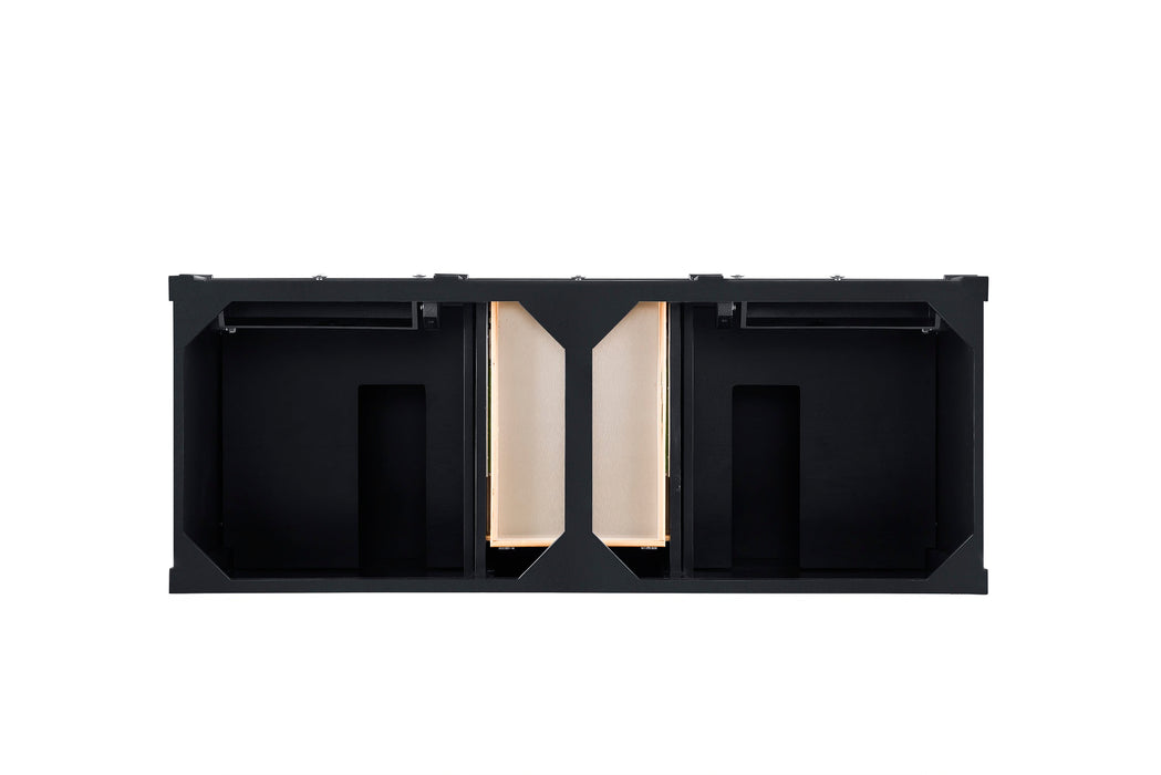 James Martin Brittany 60" Double Bathroom Vanity, Black Onyx