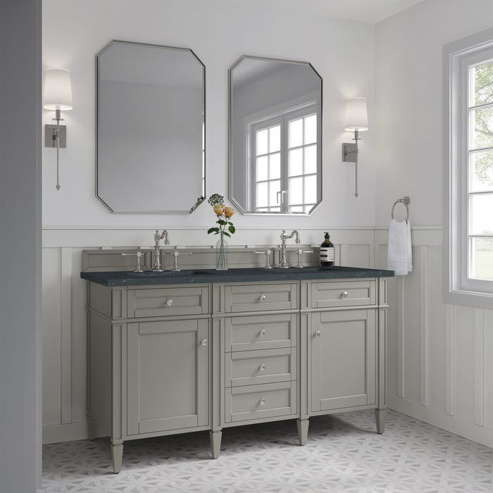 James Martin Brittany 60" Double Bathroom Vanity, Urban Gray
