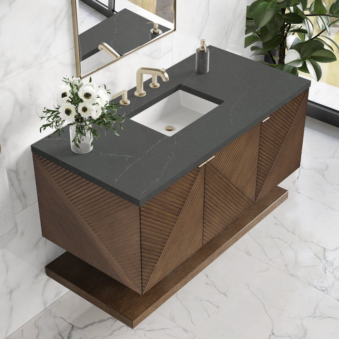 James Martin Marcello 48" Floating Single Bathroom Vanity, Chestnut