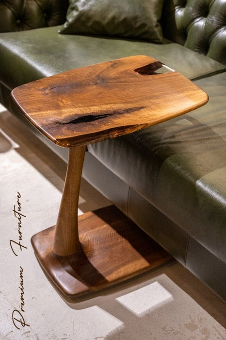 C-Shaped Luxury Resin End / Side Table - Unique Gift Idea