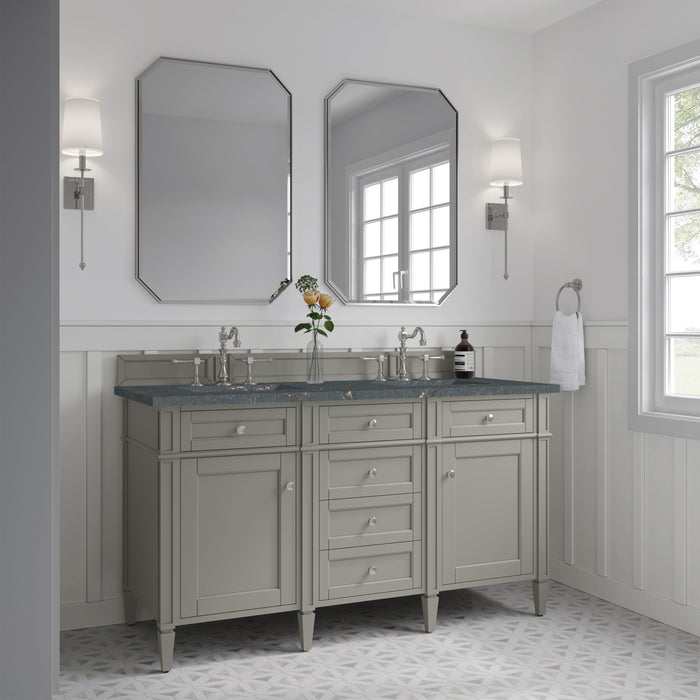 James Martin Brittany 60" Double Bathroom Vanity, Urban Gray