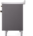 ILVE Nostalgie II 40" Electric Range, Matte Graphite, Bronze Trim UPDI406NMPMGB ILVE