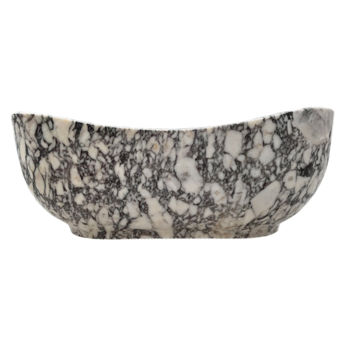 Calacatta Viola Bathtub Hand-carved from Solid Marble Block NTRVS216