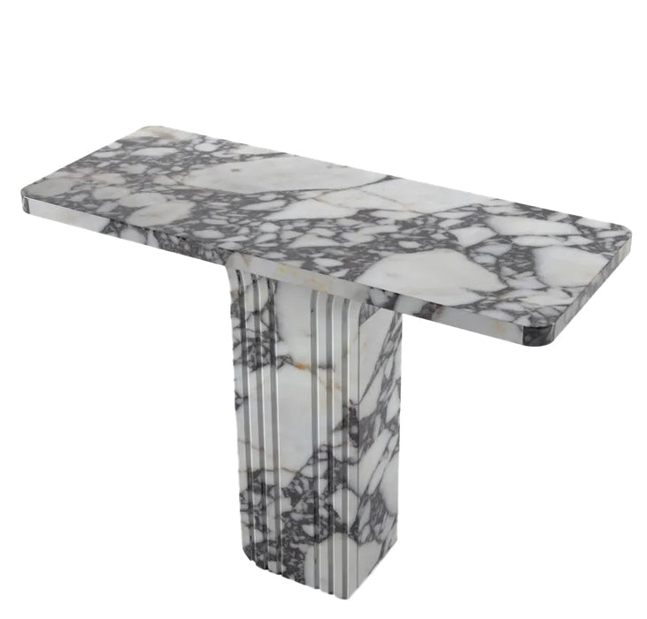 Calacatta Viola White Marble Designer Console - Polished 40x15