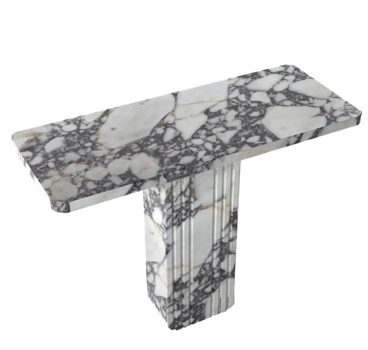 Calacatta Viola White Marble Designer Console - Polished 40x15