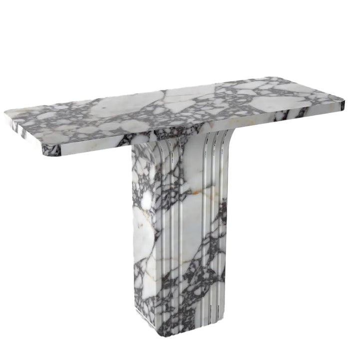 Calacatta Viola White Marble Designer Console - Polished 40x15