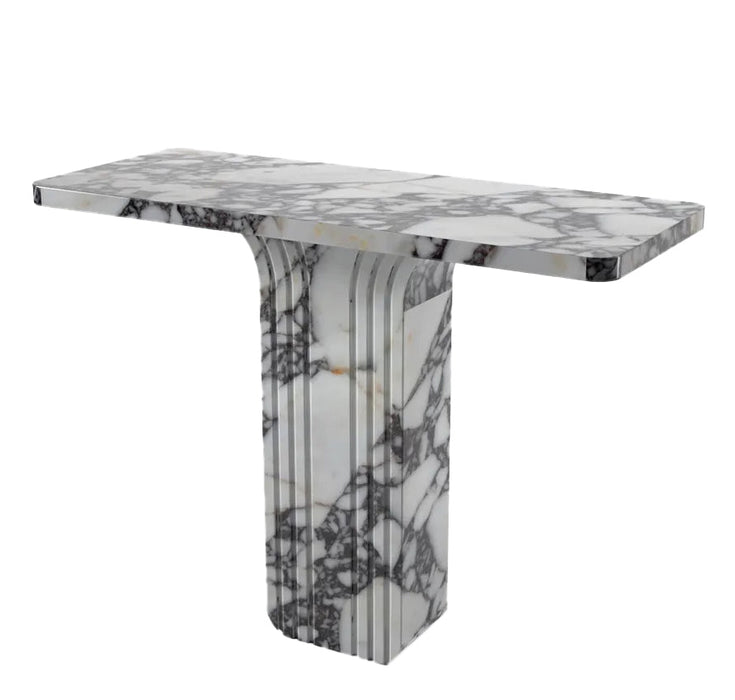 Calacatta Viola White Marble Designer Console - Polished 40x15