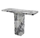 Calacatta Viola Marble Designer Console Polished (W)15" (L)40" (H)32" angle view