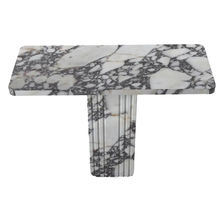 Calacatta Viola White Marble Designer Console - Polished 40x15