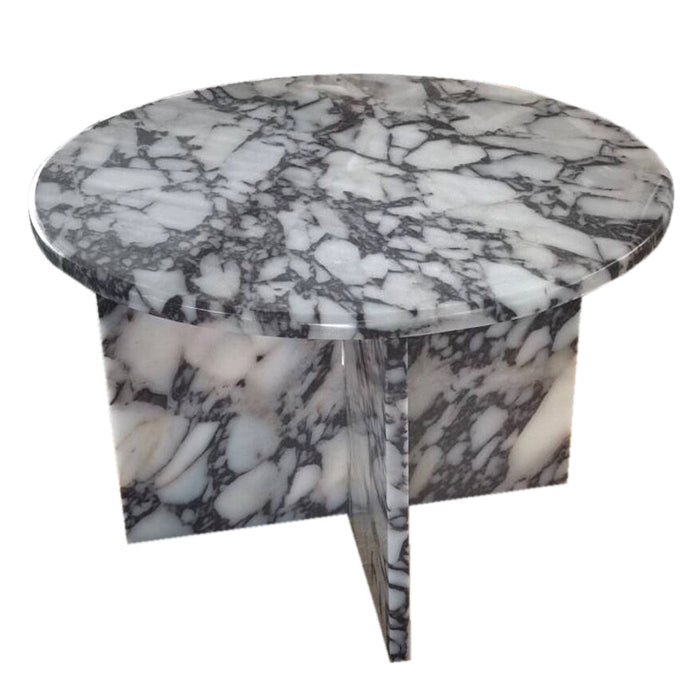 Calacatta Viola Marble Round Polished Coffee Table MSCV2416P