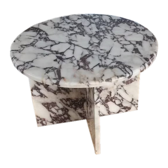 Calacatta Viola Marble Round Polished Coffee Table MSCV2416P