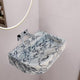 Calacatta Viola Marble Wall Mount Corner Sink 16x24 - Hand Carved
