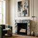 Calacatta Viola Marble Fluted Fireplace Mantel Polished (L)36" (H)40" (D)2.5"