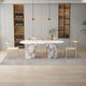 Calacatta Viola Marble Oval Dining Table - 75-inch Polished Finish