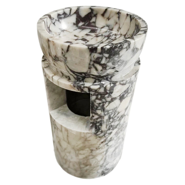 Calacatta Viola Marble Designer Pedestal Stand-Alone Bathroom Sink Polished 18x18x33